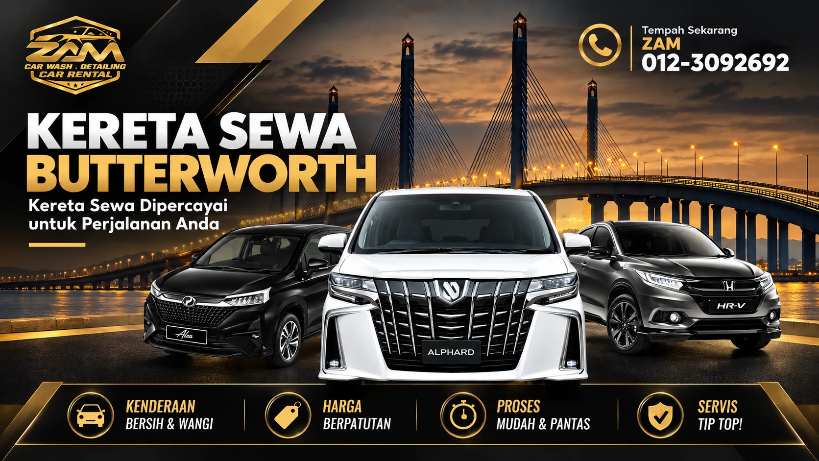 kereta sewa butterworth Penang